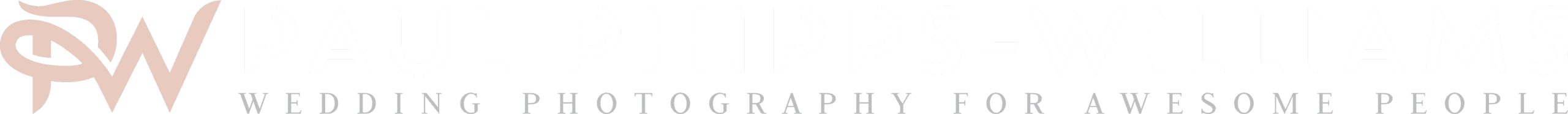 The logo of Paul Phipps-Williams Photography. It reads 'Paul Phipps-Williams: Wedding Photography for Awesome People"