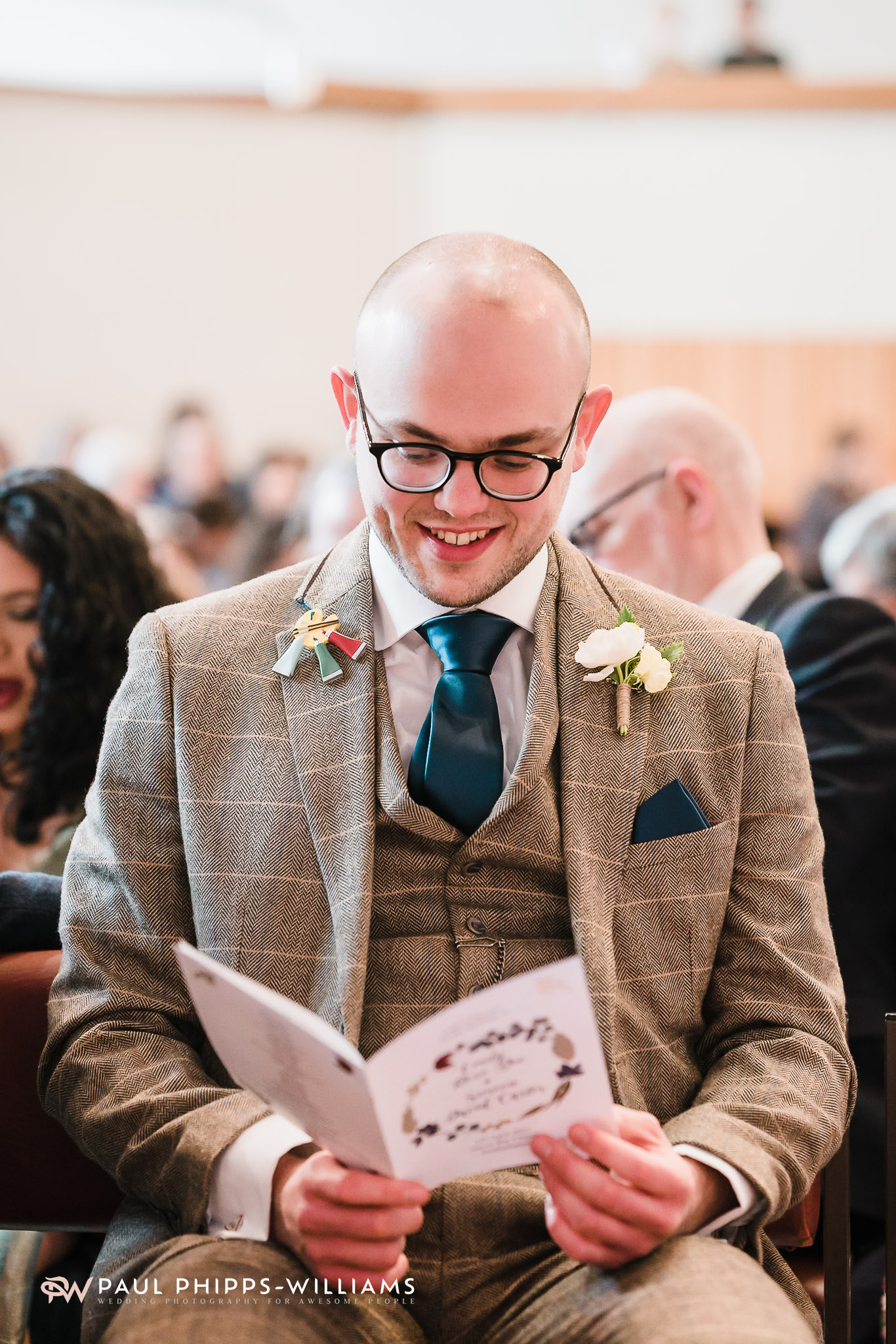Simeon waiting for Emily at his church in Southampton City Centre