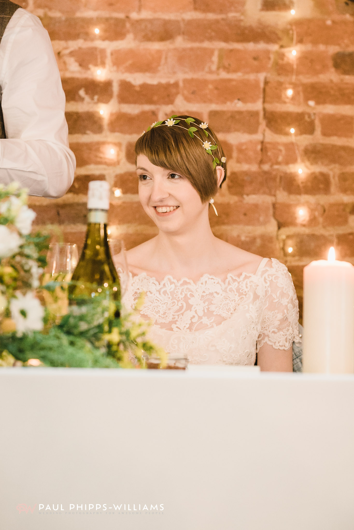 a BRIDE AT BARFORD PARK BARN