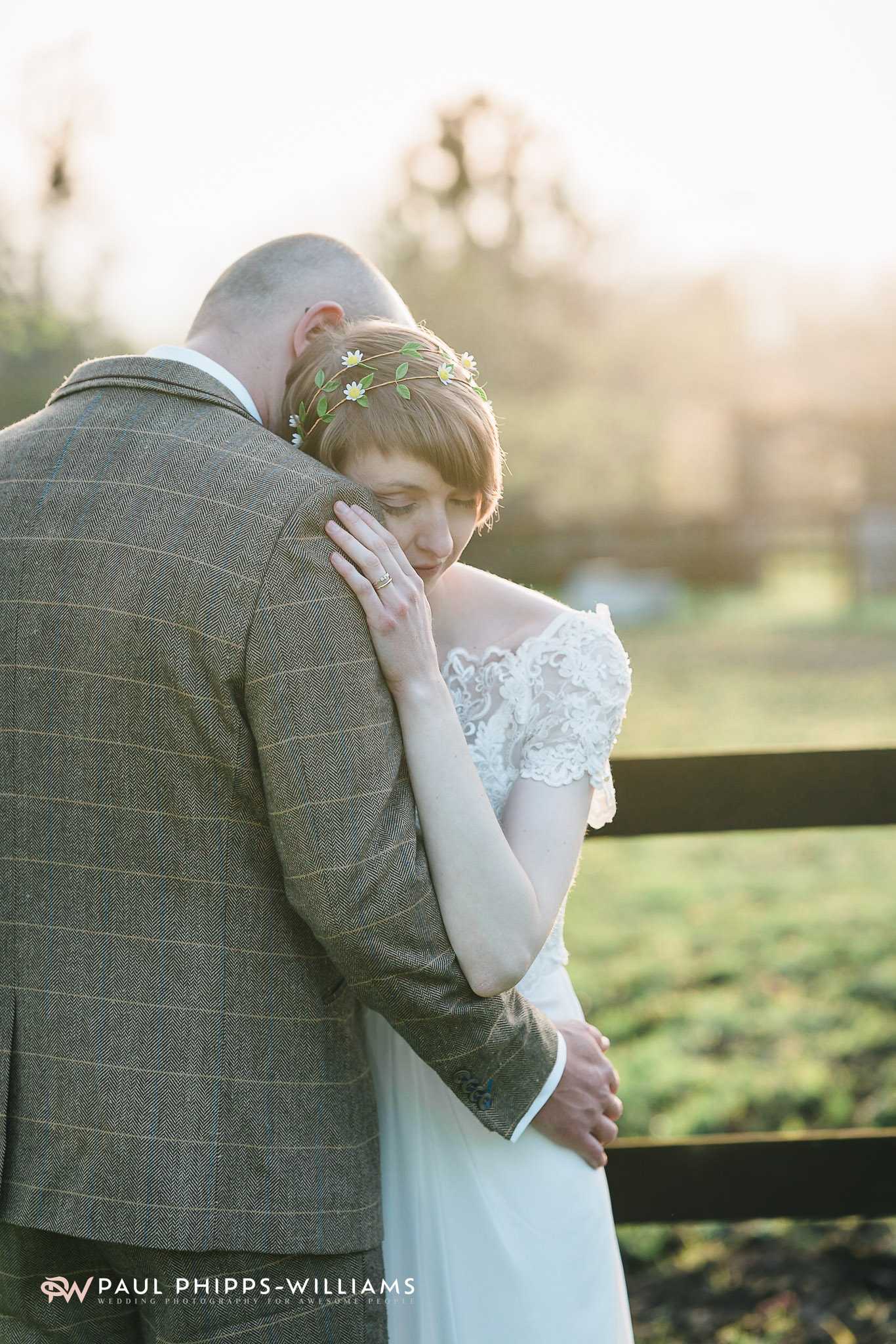Golden hour at Barford Park Barn