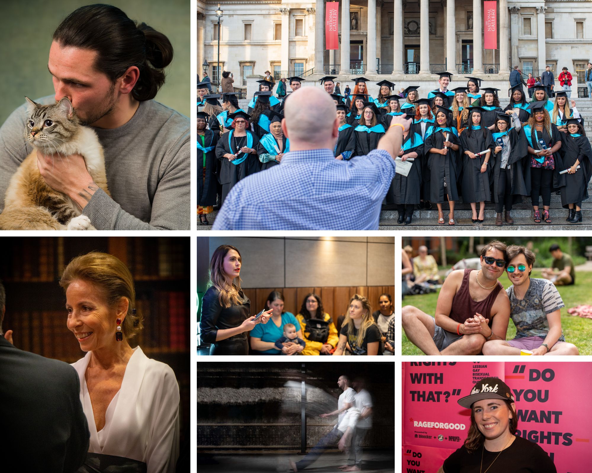 A montage of event photography taken by Birmingham Photographer Paul Phipps-WIlliams