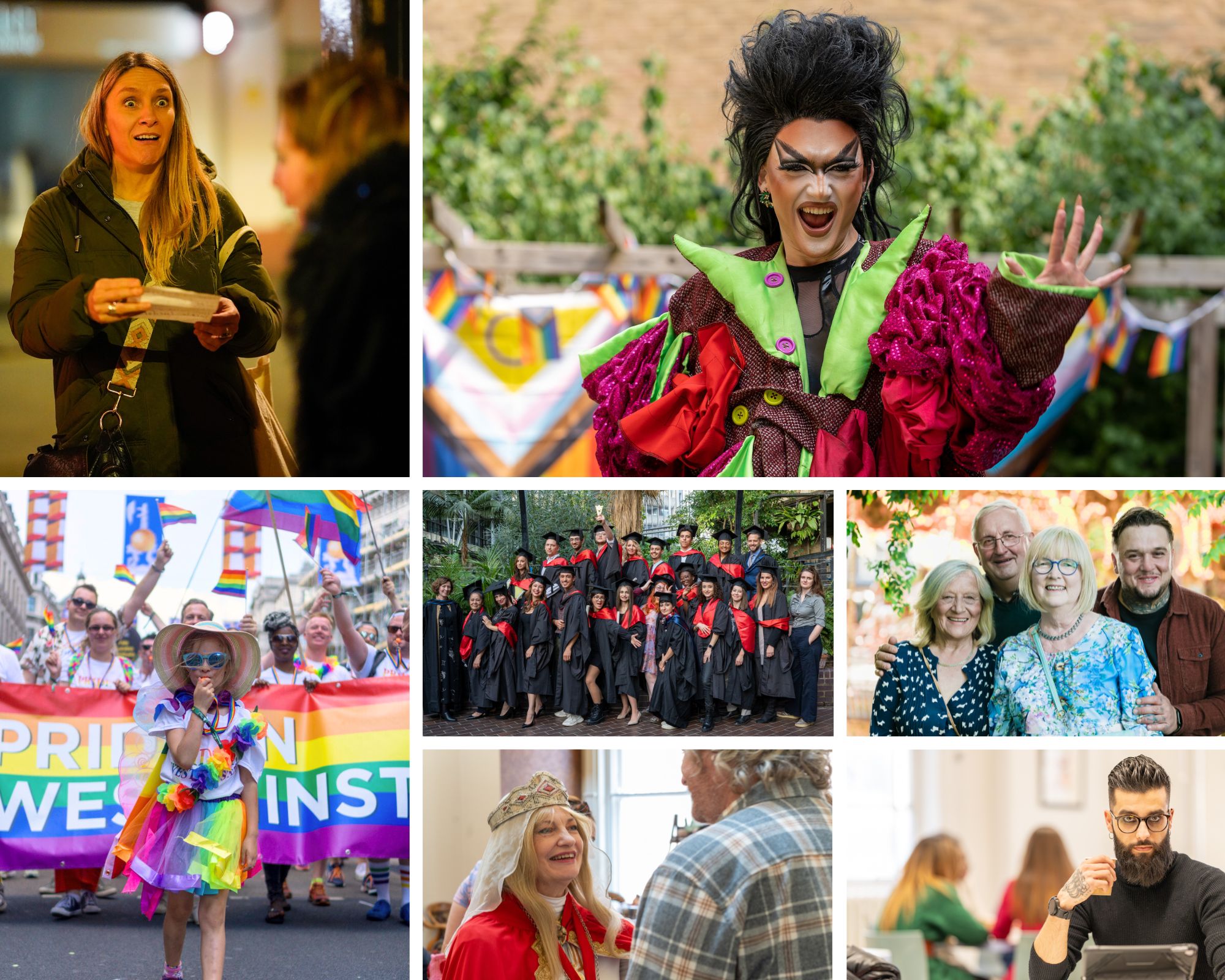 A montage of event photography by Paul Phipps-Williams