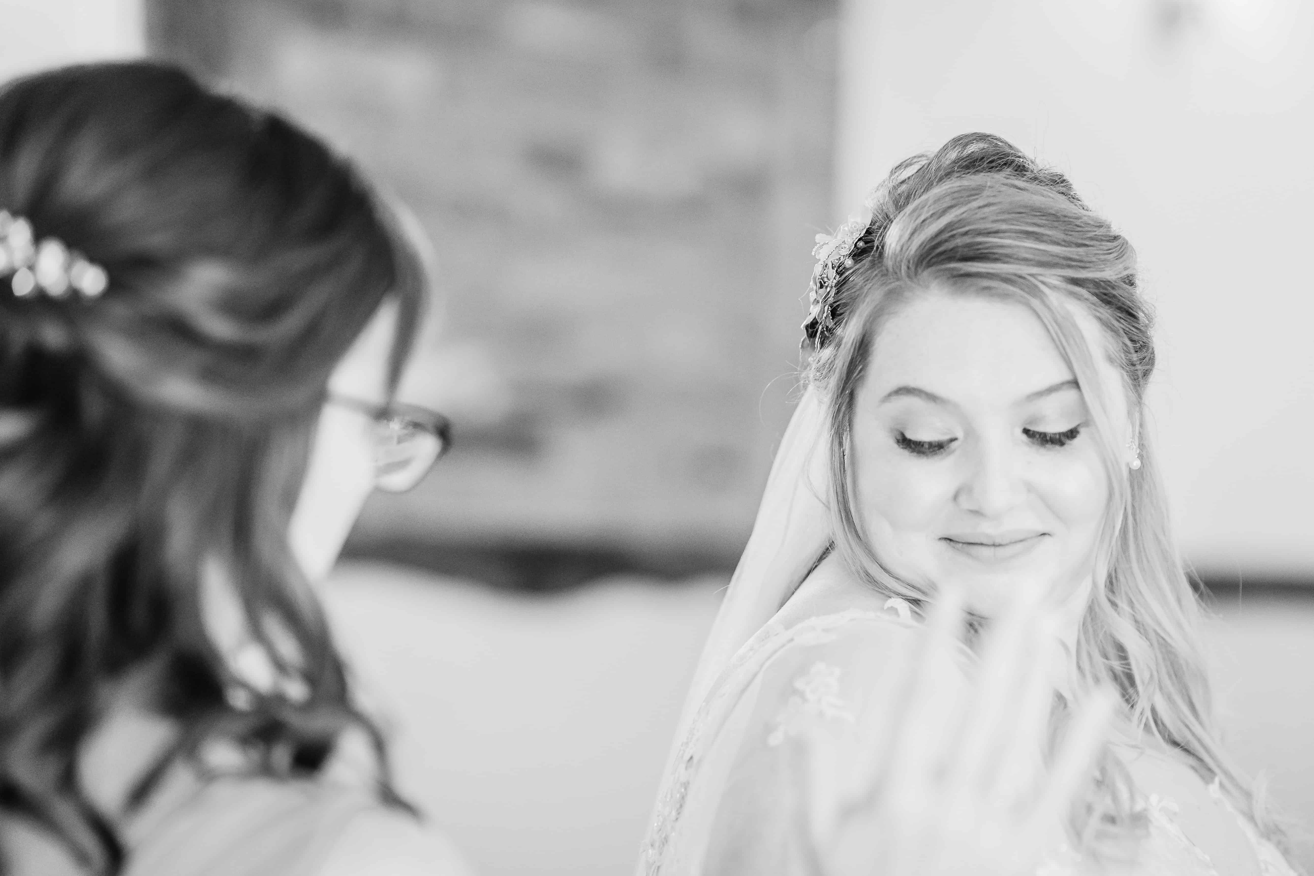 bride getting married at barford park